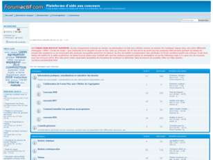 Forumactif.com : Plateforme d'aide aux concours