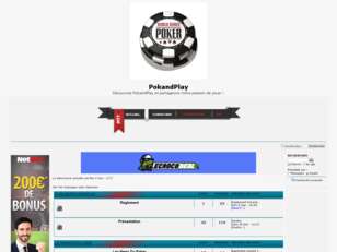 Forum de Poker : PokandPlay