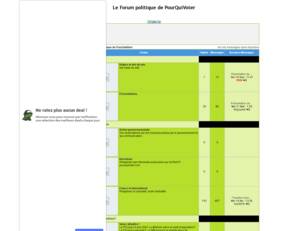 Forum Politique de pourquivoter.com