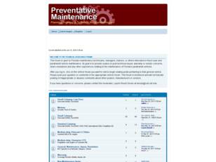 PrMPT Forum | Preventative Maintenance Planning & Training