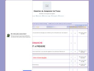 Simulation du championnat de France