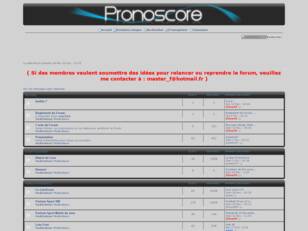 Accueil - PronoScore