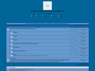 Le forum du groupe de protection spatiale, GPS