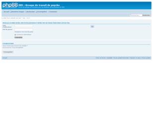 IED : Groupe de travail de psycho