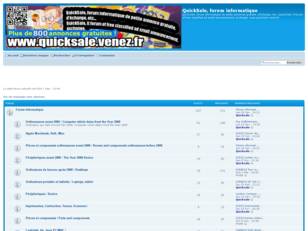 QuickSale, forum informatique