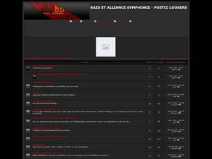 RAID ET ALLIANCE SYMPHONIE - POETICS LOOSERS