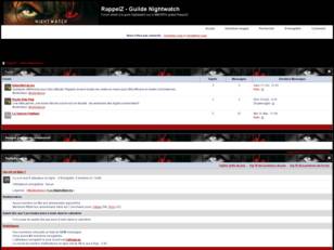 creer un forum : RappelZ - Guilde Nightwatch