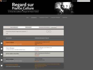 Regards sur France Culture, le forum des auditeurs critiques