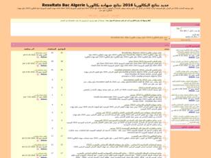 جديد نتائج البكالوريا 2016 نتائج شهادة بكالوريا Resultats Bac Algerie