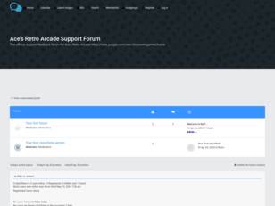 Ace's Retro Arcade Support Forum