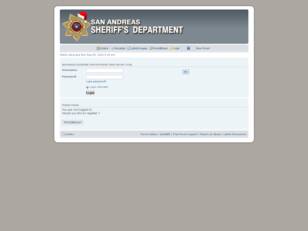 San Andreas Sheriff's Department Website