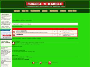 Free forum : Scrabble 'n' Babble