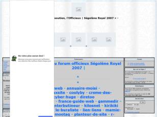 ¤ Forum Officieux | Segolène Royal 2007 ¤