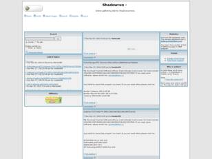 Free forum : Shadowrun