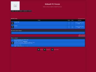 Free forum : Sidwell FC Forum