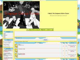 Free forum : I Watch The Simpsons Online Forum