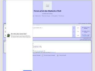 Le forum prive du clan Skybacks d'EuD