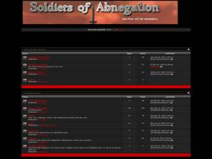 Soldiers of Abnegation [SoA] Clan Forums