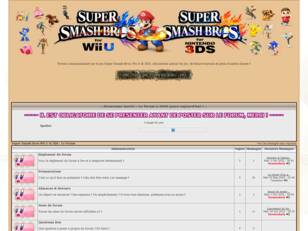 Super Smash Bros Wii U & 3DS : Le Forum