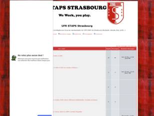 forum de l'UFR STAPS de STRASBOURG