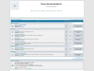 Forum des terminales S1