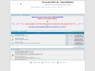 Forum de l'Ally T.N. - Team Nowhere