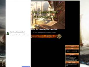 Forum des Combattants d'Ascalon