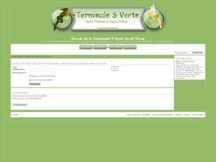 Forum de la Terminale S Verte de St Thom