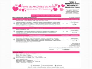 TESTIMONIOS DE AMARRES DE AMOR - FOROS DE OPINIONES Y COMENTARIOS