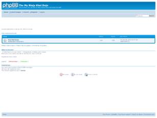 Free forum : The My Ninja Kiwi Dojo