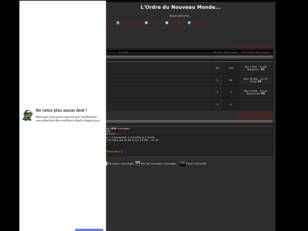 creer un forum : L'Ordre du Nouveau Monde...