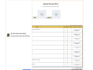 Tournoi Forever PES 6