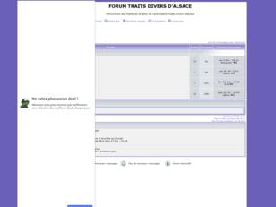 FORUM TRAITS DIVERS