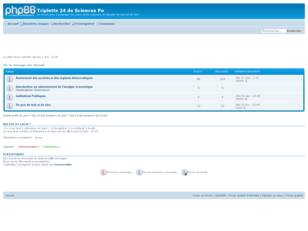 creer un forum : Triplette 24 de Sciences Po