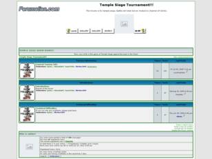 Temple Siege Tournament!!!
