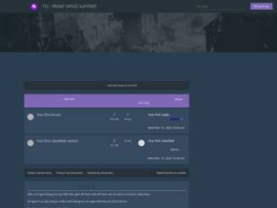 TTC - FRONT OFFICE SUPPORT