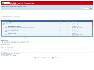 Forum free : UNITED PLAYERS (speed.co.uk)