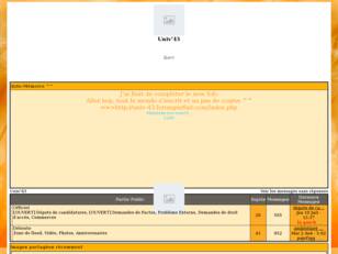 Forum gratuit : Univ'43