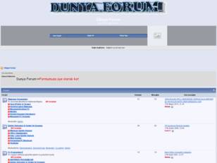 DÜNYA FORUM BİLGİ VE PAYLAŞIM FORMU