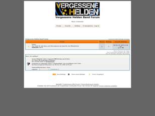 Vergessene Helden Band Forum