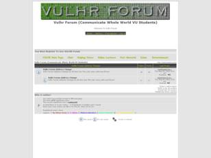 Vulhr Forum (Communicate Whole World VU Students)