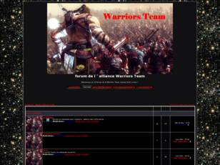 forum de l ' alliance Warriors Team