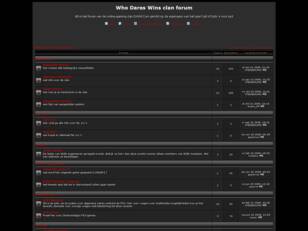 Who Dares Wins clan forum