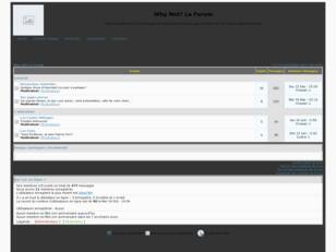 Why Not? Le Forum