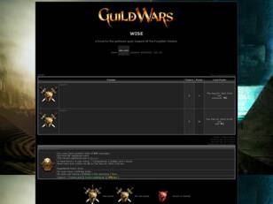 WISE: A forum for a guildwars guild