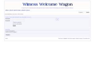 Witness Welcome Wagon
