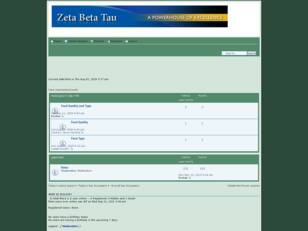 The purpose of this forum is too allow the brothers of Zeta Beta Tau T