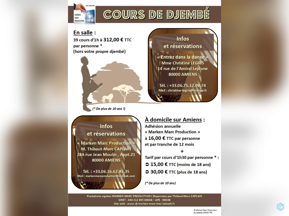 #Cours de #djembé à #Amiens 1