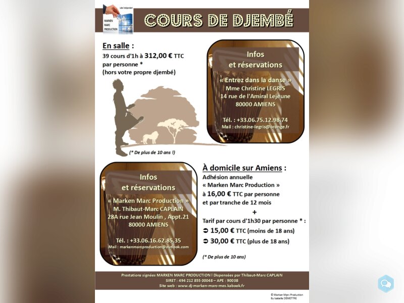 #Cours de #djembé à #Amiens 1