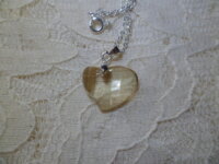 Collier Petit Coeur en Verre 1